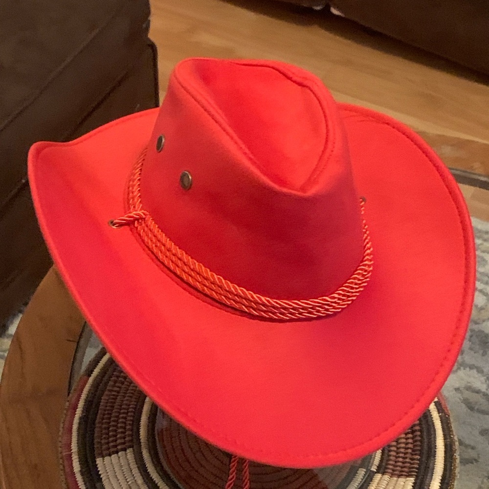 Vivid Red Cowgirl Hat